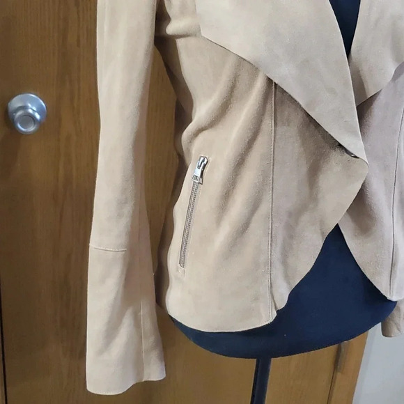 Soia & Kyo soft suede lambskin single button jacket - Picture 2 of 9